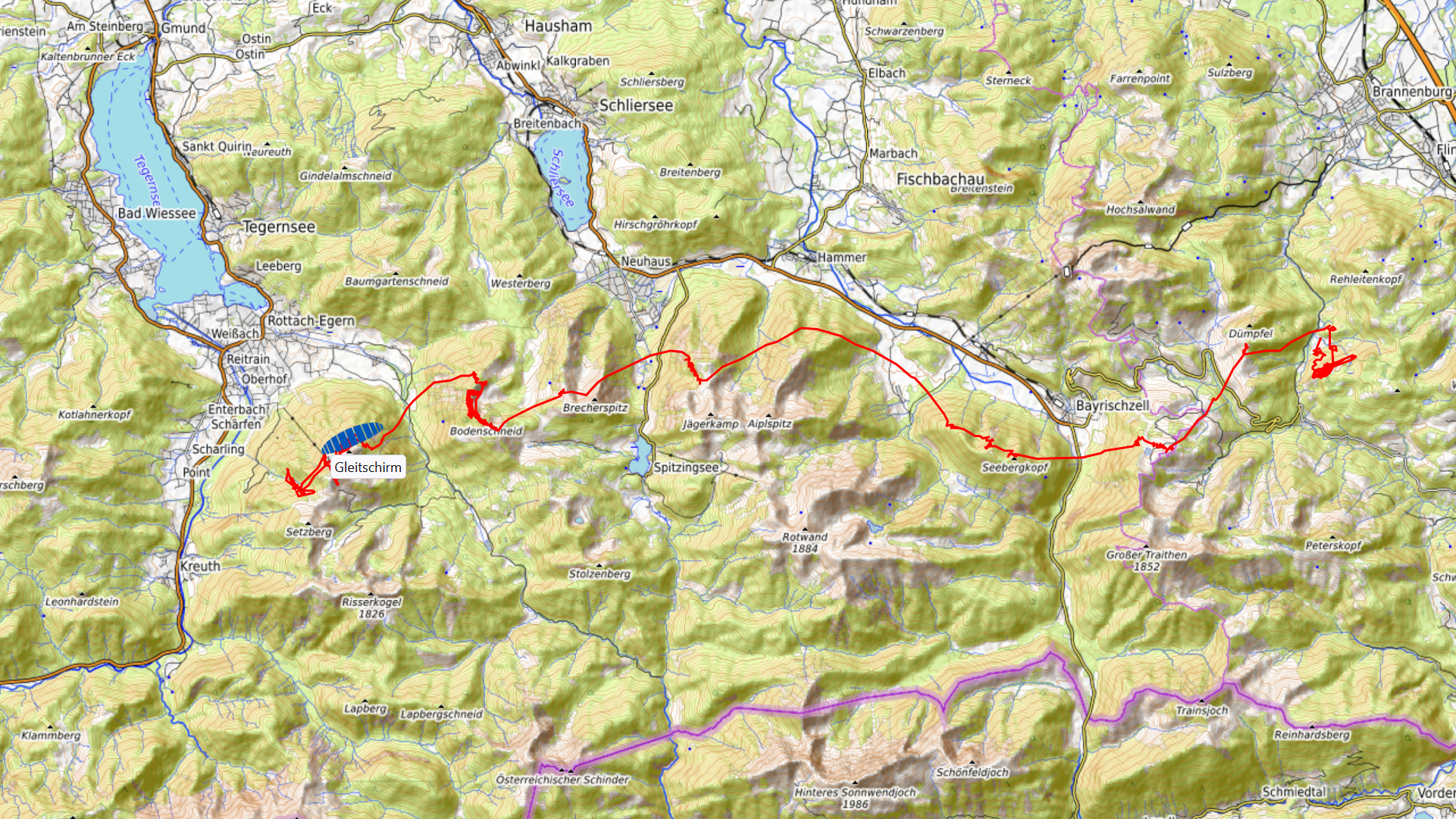 You are currently viewing Paragliding on Mount Wallberg, Germany on 24. April 2021